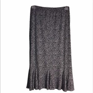 Hypnotized Skirt, Black and White, Size Large